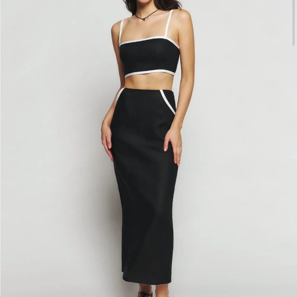 Reformation Elena Linen Two Piece